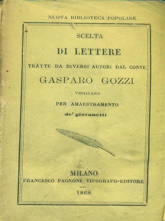 Scelta di lettere - Gasparo Rozzi - copertina