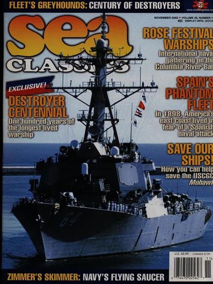 Sea Classics november 2002 vol. 35/n. 11 - copertina