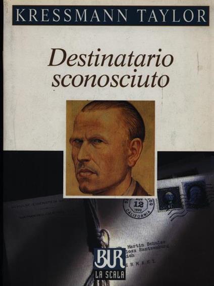 Destinatario sconosciuto - Kressmann Taylor - copertina