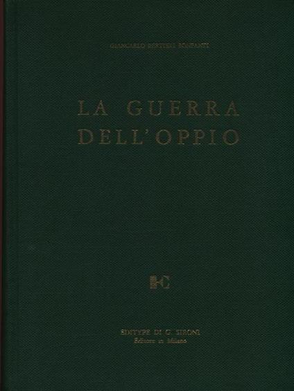 La guerra dell'oppio - Giancarlo Bertieri Bonfanti - copertina