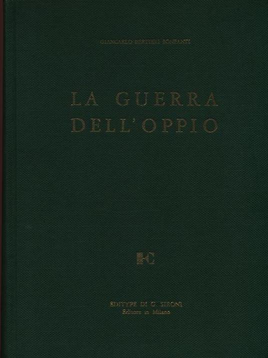 La guerra dell'oppio - Giancarlo Bertieri Bonfanti - copertina