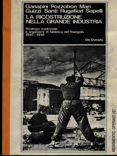 La ricostruzione nella grande industria - copertina