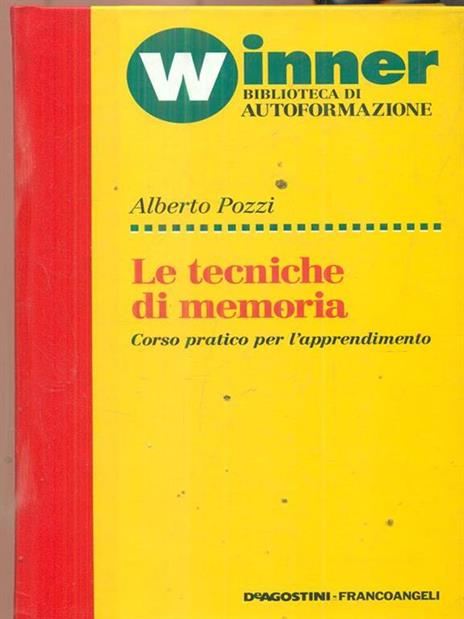 Le tecniche di memoria - Alberto Pozzi - copertina