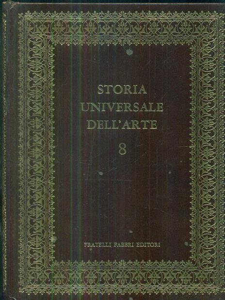 Storia universale dell'arte 8 Arte dell'India e dell'indonesia - Francesco Abbate - copertina