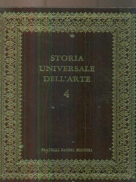 Storia universale dell'arte 4 dalla grecia classica all'etruria - Francesco Abbate - copertina