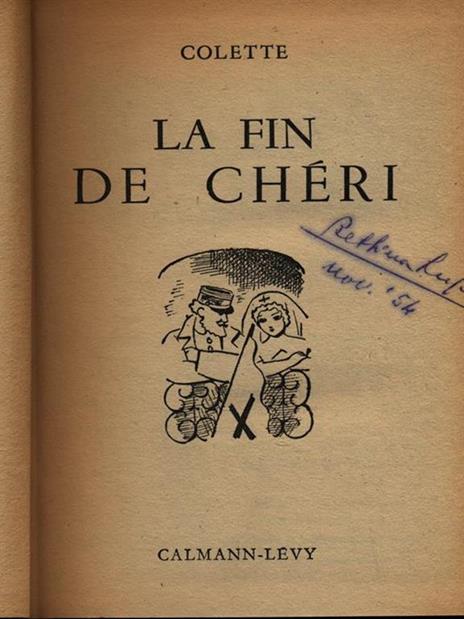 La fin de Cheri - Colette - copertina