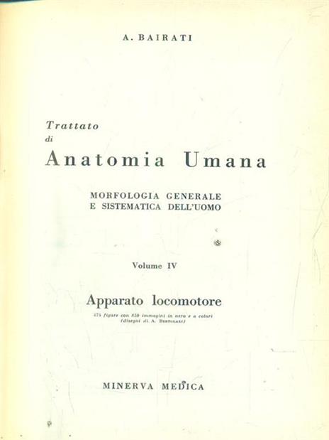 Trattato di anatomia umana vol IV - Angelo Bairati - 3