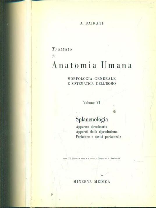 Trattato di anatomia umana vol VI - Angelo Bairati - 3