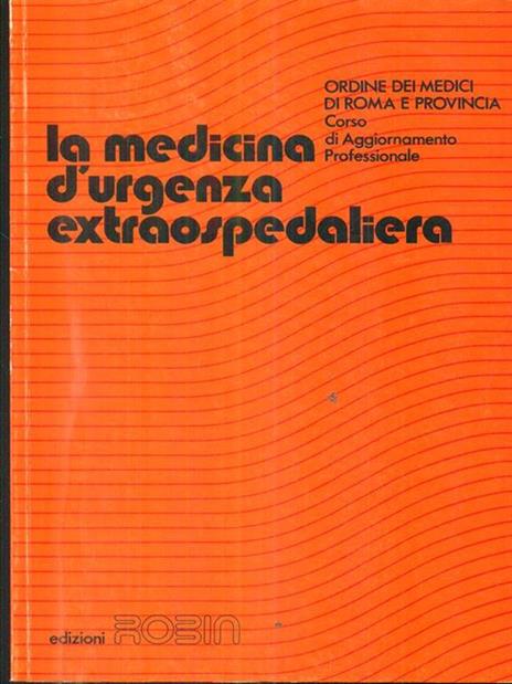 La medicina d'urgenza extraospedaliera - copertina