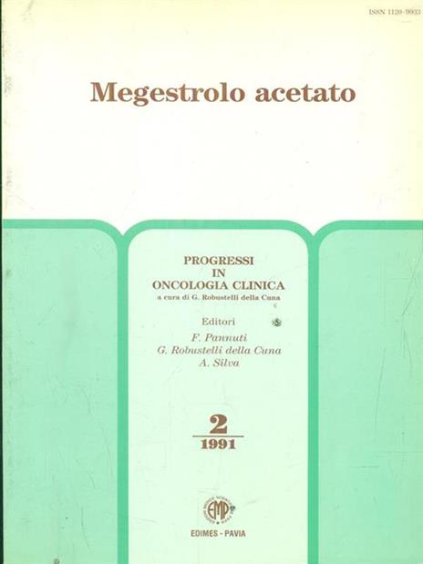 Progressi in oncologia clinica 2/1991 Megestrolo acetato - copertina