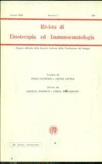 Rivista di emoterapia ed immunoematologia n 2/ 1984 - 5