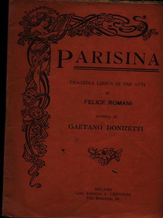 Parisina - Gaetano Donizetti - copertina