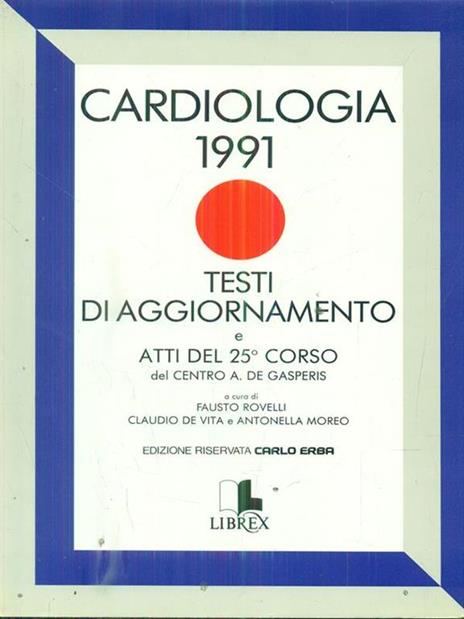 cardiologia 1991 - copertina