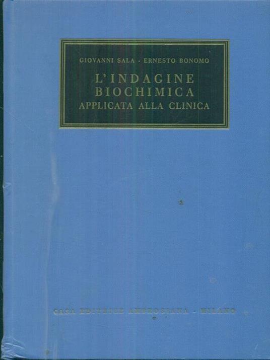 L' indagine biochimica applicata alla clinica - Sala - 4