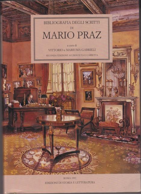 Bibliografia degli scritti di Mario Praz di: Vittorio e Mariuma Gabrieli - copertina