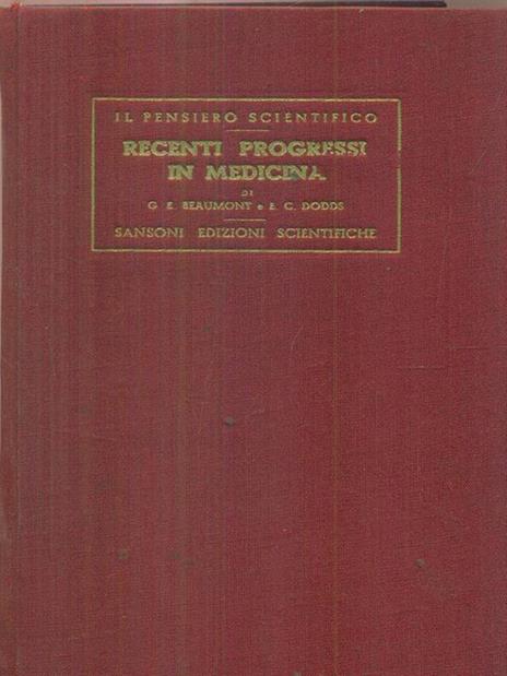 Recenti progressi in medicina - Francis Beaumont - copertina