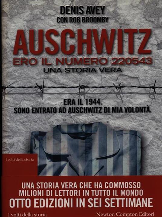 Auschwitz. Ero il numero 220543 - Denis Avey - copertina