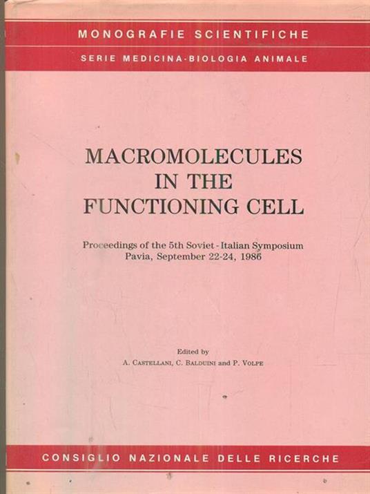 Macromolecules in the funcioning cell - 4