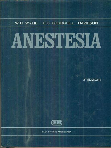 Anestesia - copertina