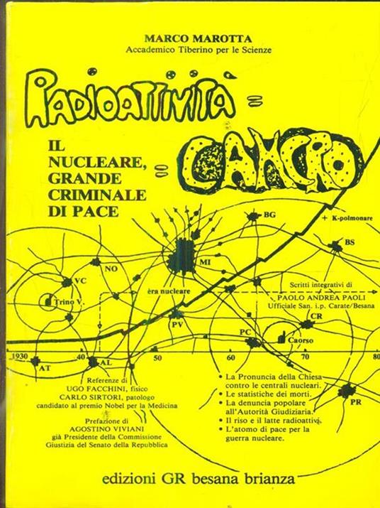 Radioattività = cancro - M. Marotta - copertina