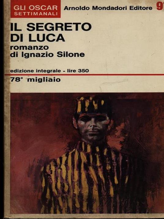 Il segreto di Luca - Ignazio Silone - copertina