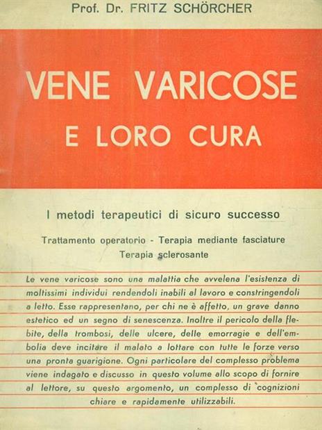 vene varicose e loro cura - Fritz Schorcher - copertina