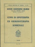 cenni di opoterapia ed ormonoterapia surrenale