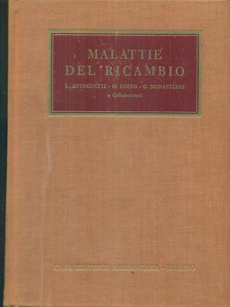 malattie del ricambio - copertina