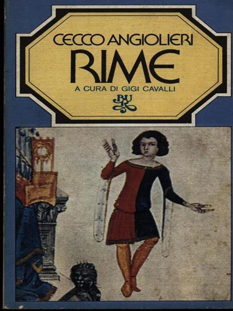 Rime - Cecco Angiolieri - copertina