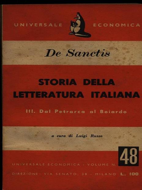 Storia della letteratura italiana dal Petrarca al Boiardo - Francesco De Sanctis - 4