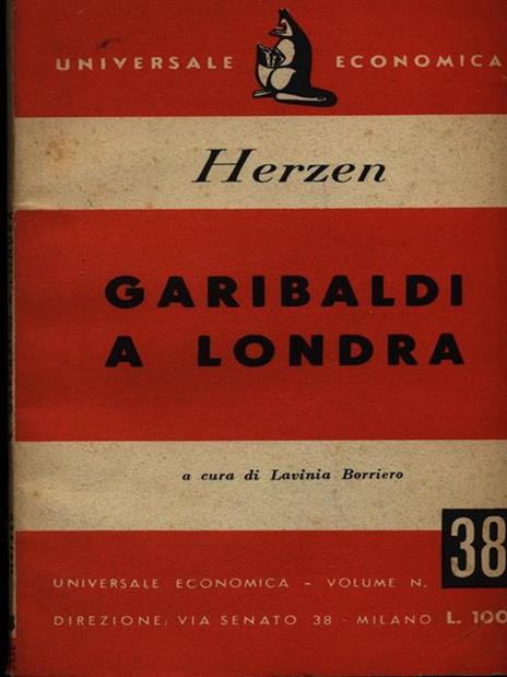 Garibaldi a Londra - Aleksandr Herzen - copertina