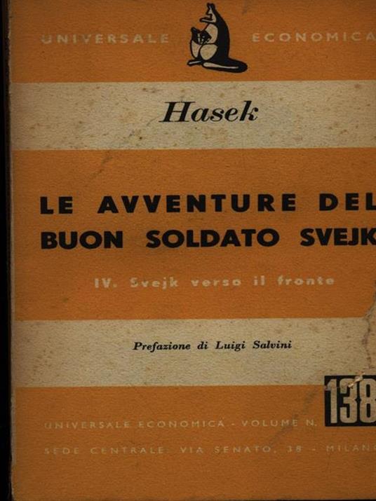 Le avventure del buon soldato Svejk: verso il fronte - Jaroslav Hasek - copertina