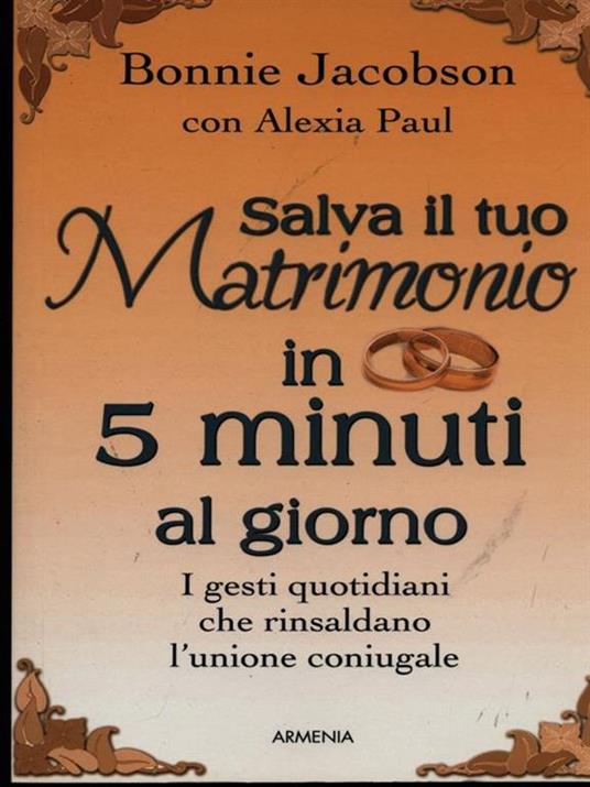 Salva il tuo matrimonio in 5 minuti al giorno - Jacobson - copertina