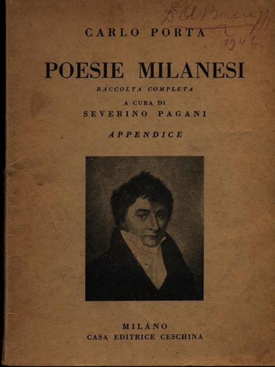 Poesie milanesi - Carlo Porta - 2