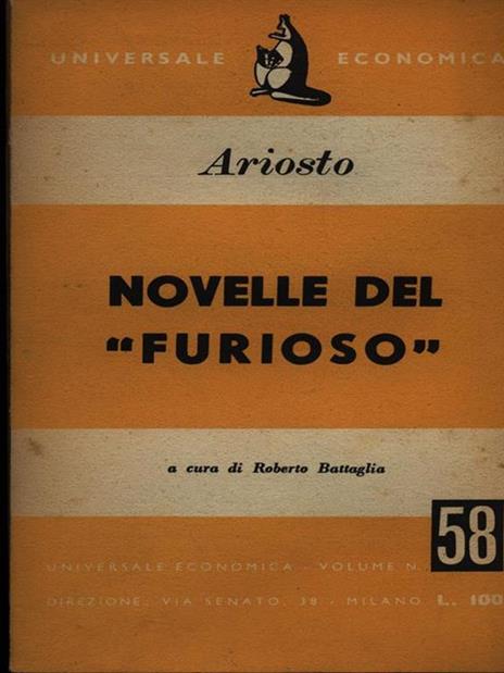 Novelle del 'Furiosò - Ludovico Ariosto - copertina