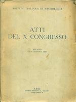 Atti del X congresso. Milano 4-5-6 giugno 1949