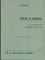 Sintesi di biofisica ad uso delle scuole per infermieri professionali