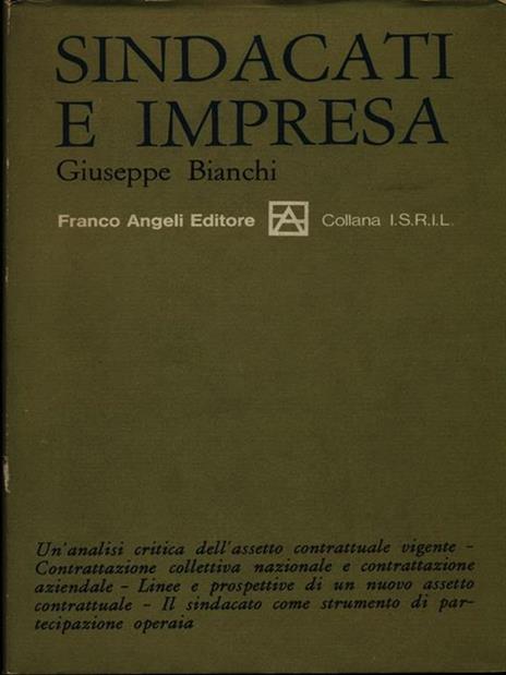 Sindacati e impresa - Giuseppe Bianchi - copertina