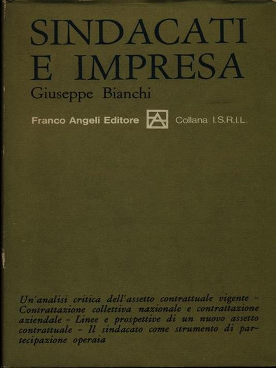 Sindacati e impresa - Giuseppe Bianchi - copertina