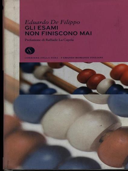 Gli esami non finiscono mai - Eduardo De Filippo - copertina