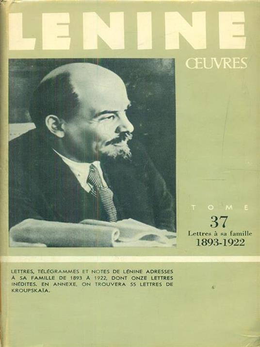 Lenine Oeuvres tome 37 - Lenin - 4