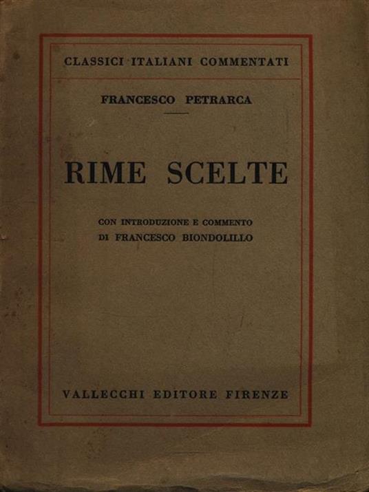 Rime Scelte - Francesco Petrarca - 2