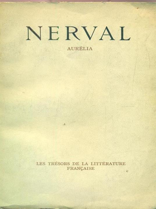 Aurelia - Gérard de Nerval - copertina
