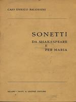 Sonetti da Shakespeare e per Maria