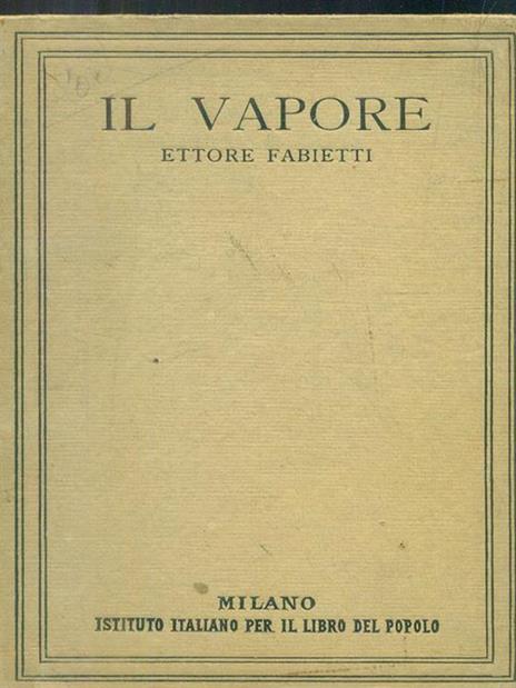 Il vapore - Ettore Fabietti - copertina