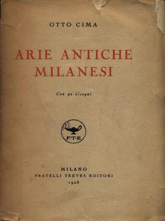 Arie Antiche Milanesi - Otto Cima - 2