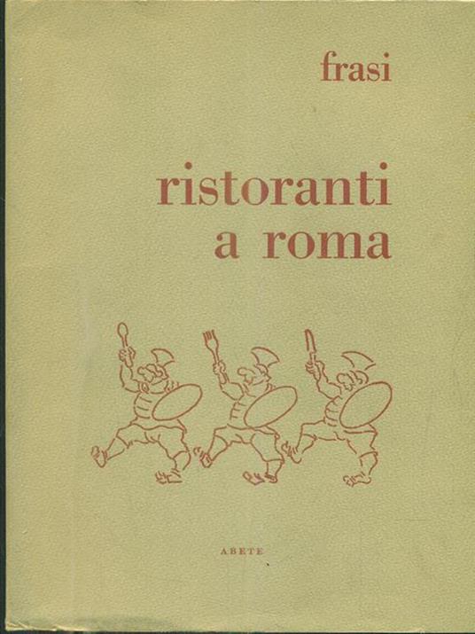 Frasi. Ristoranti a Roma - copertina