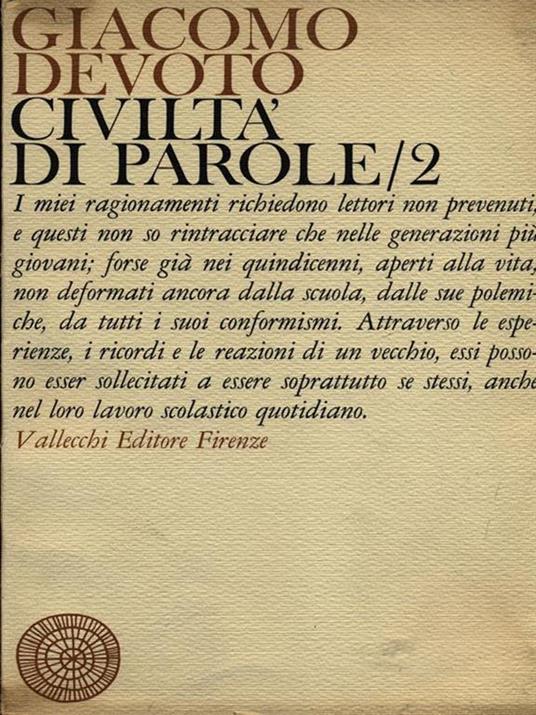 Civiltà di parole - Giacomo Devoto - 3