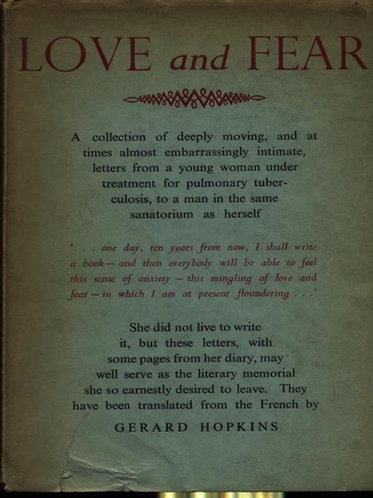 Love and fear - Gérard Manley Hopkins - copertina