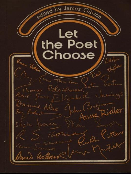 Let the poet choose - James Gibson - copertina